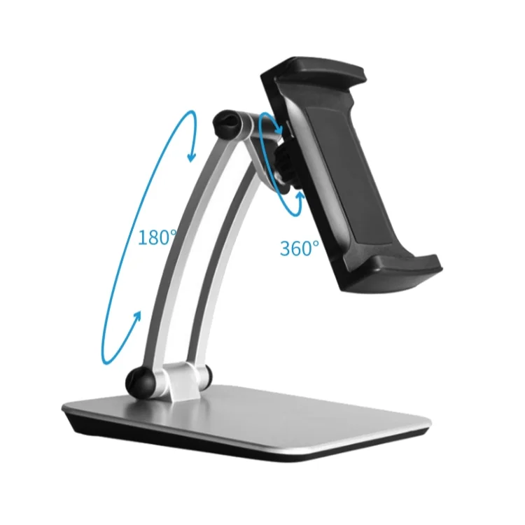 260mm Stretch 12.9inch Ergonomic Aluminum Alloy 360 Rotating Universal Kitchen Tablet Holder Stand for ipad pro