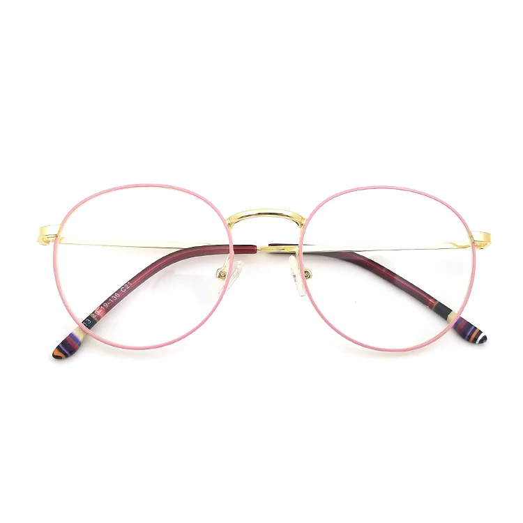 anti blue blocking glasses protection eyesight Metal Optical frame Eyeglasses for unisex