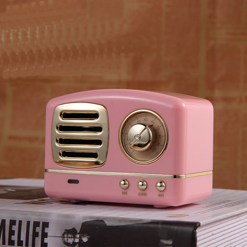 2019 new customize computer player vintage bluetooth speaker with microphone - ANKUX.COM