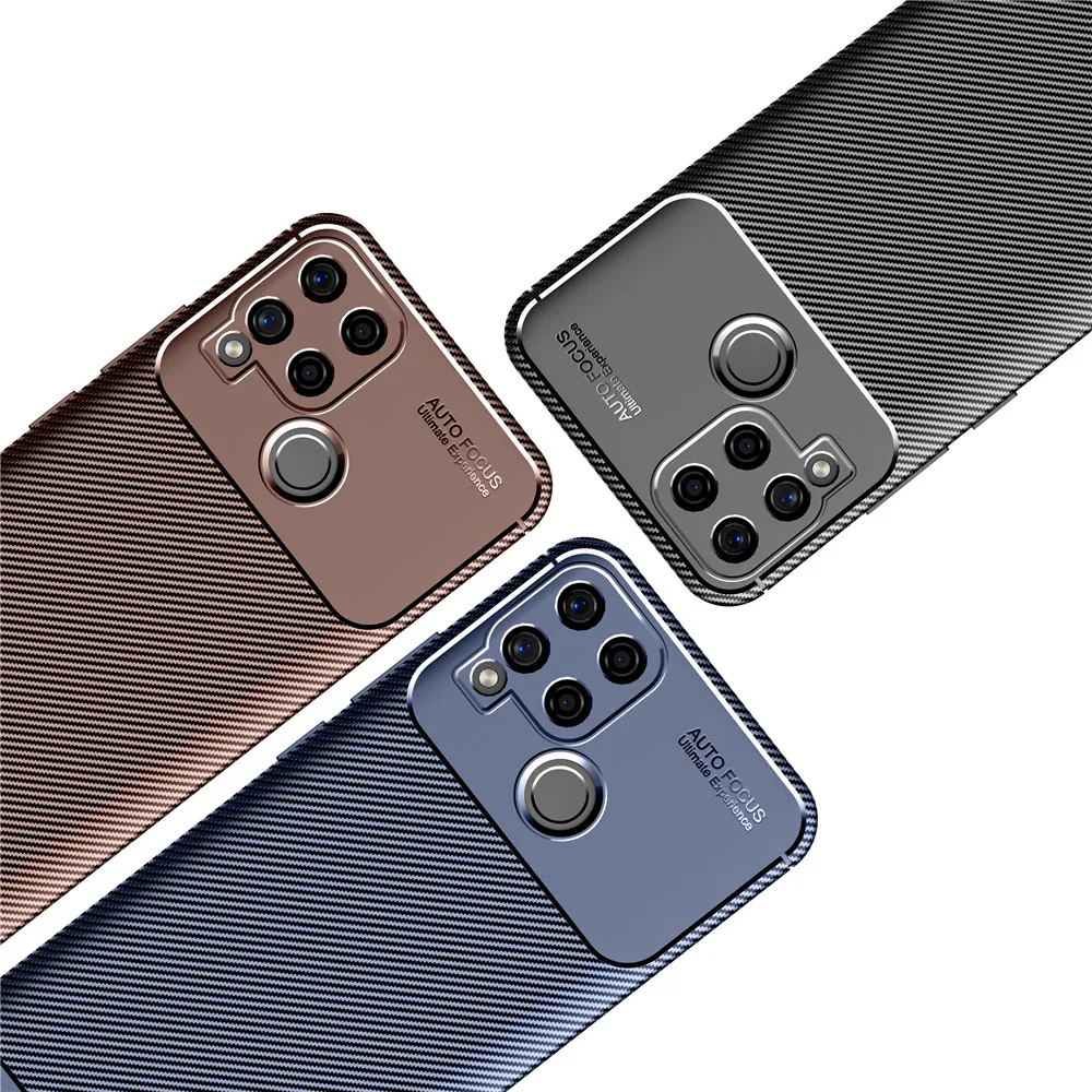 甲虫碳纤维纹理tpu超薄手机壳for oppo realme x50 realme xt realme