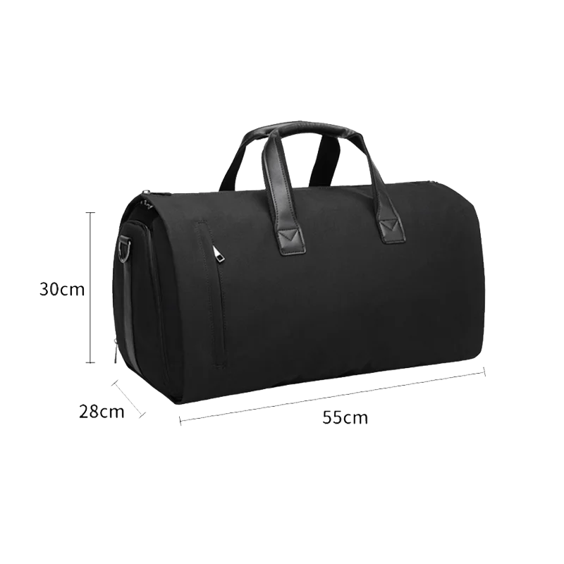 Shoulder Convertible Foldable Personalized Custom Logo Fashion Garment Bag Travelling Suit Bags