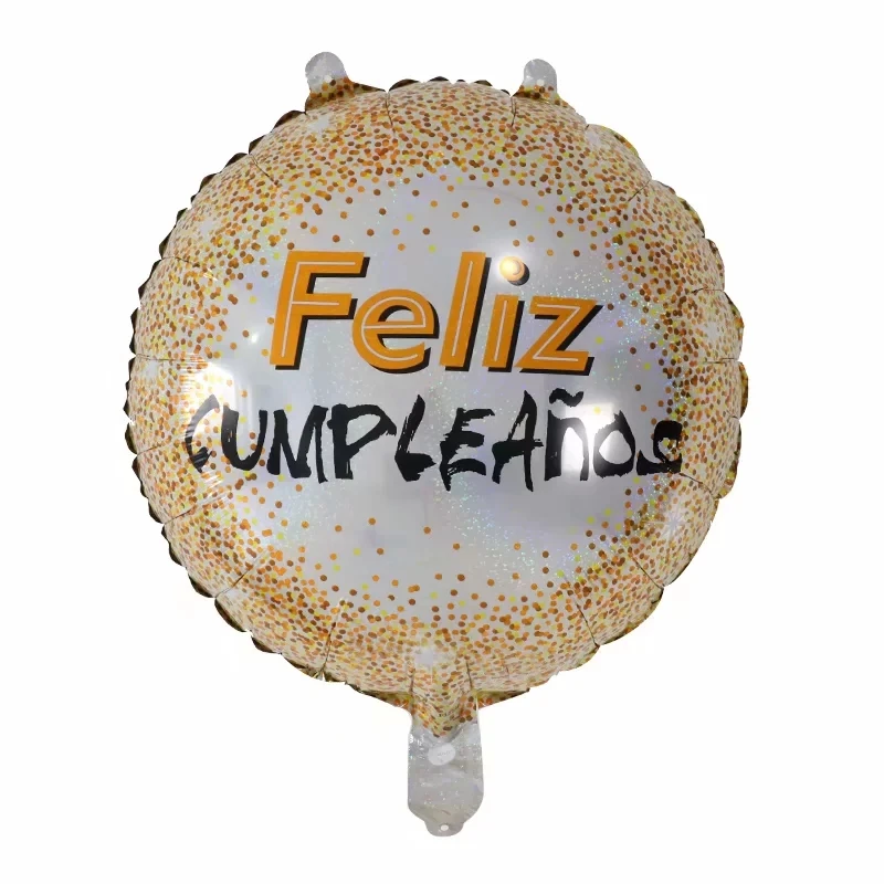 18'' Round Laser Feliz Cumpleanos Feliz Dia Spanish Happy Birthday ...