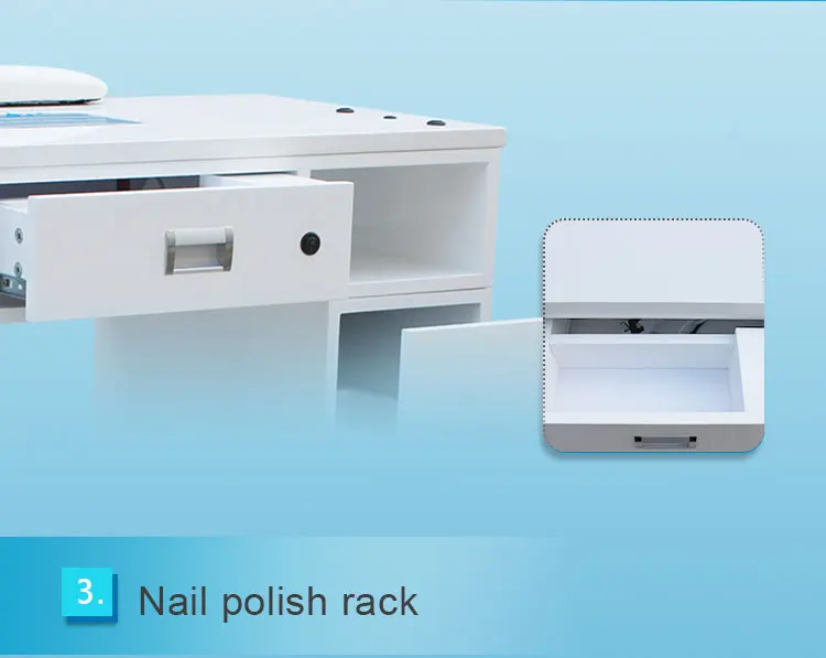 Modern Luxury Marble Top With Fan Used For Nail/beauty Salon Furture