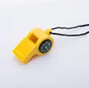 Yellow color 2 function whistle with compass