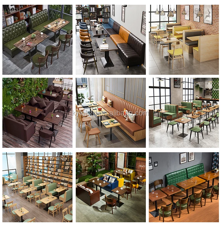 Juego De Mesa Y Sillas De Madera Maciza Para Restaurante,Conjunto De