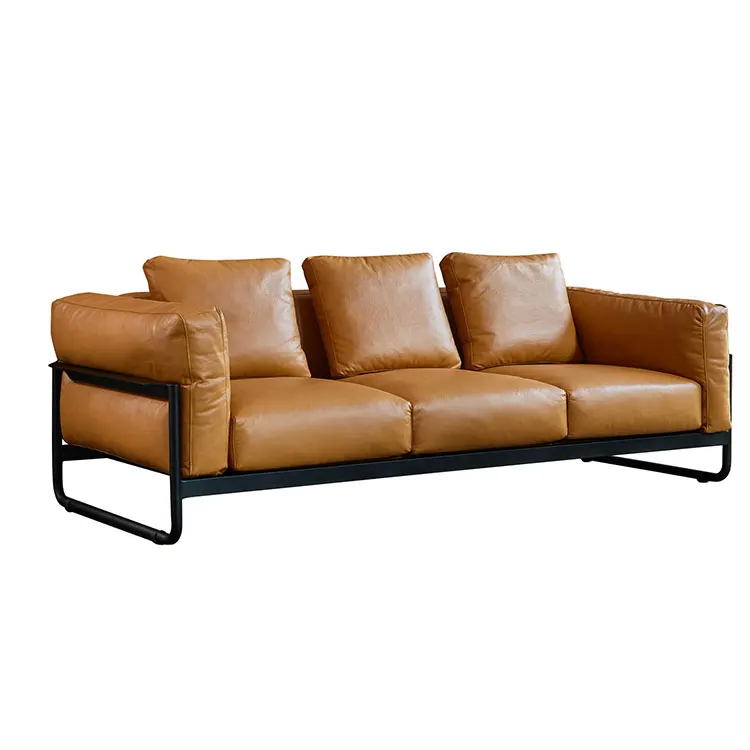real leather 3 seater recliner sofa