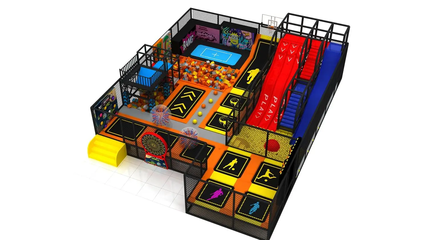 Indoor Commercial Trampoline Parks Sales,Trampoline Manufacturers