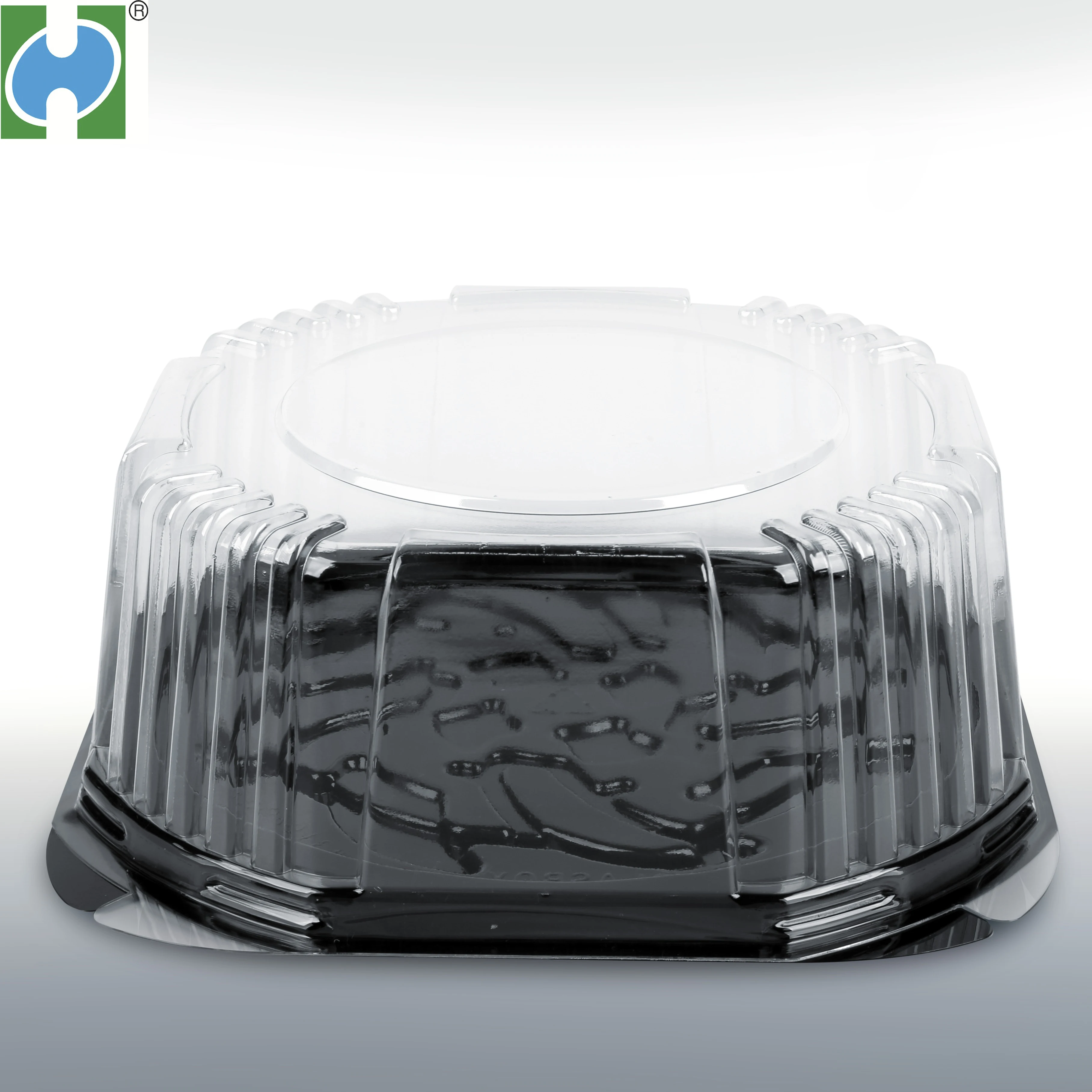 圆角矩形塑料透明蛋糕包装一次性 pet 塑料食品包装蛋糕容器