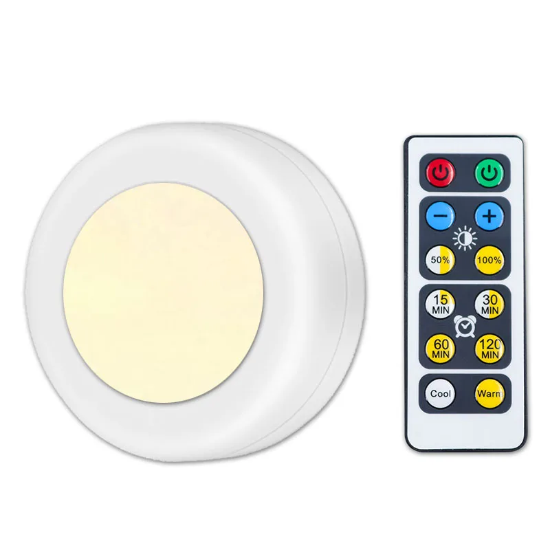 Dimmable Wireless Led Puck Lights Touch Sensor Led Under Cabinet Light