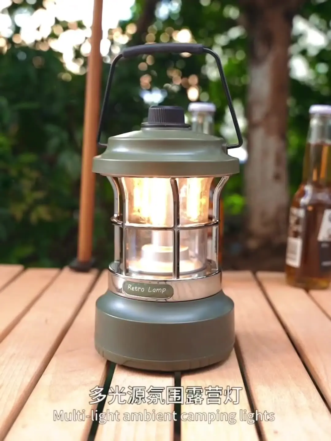 KXK-909 Camping LED Lantern - Waterproof, Rechargeable Outdoor