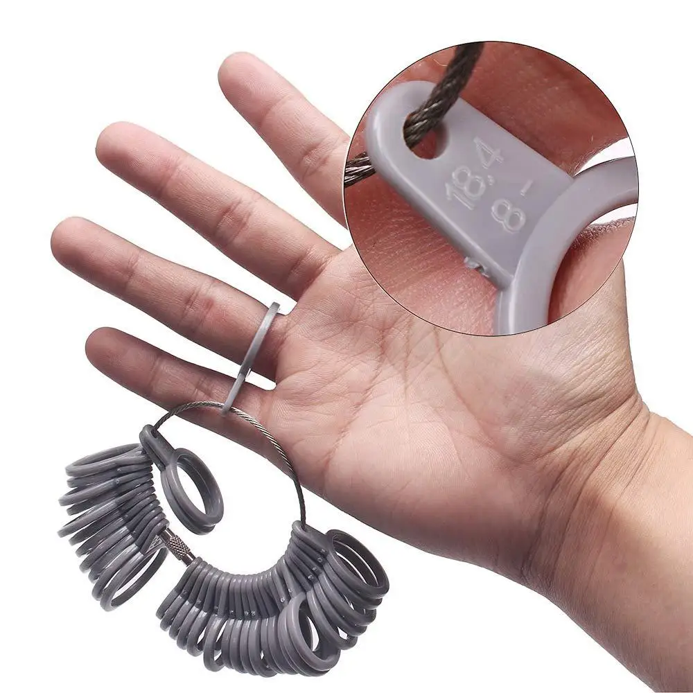 Ring Measurement Set 11 Piece Triangle Ring Stick Gray Four Purpose ...