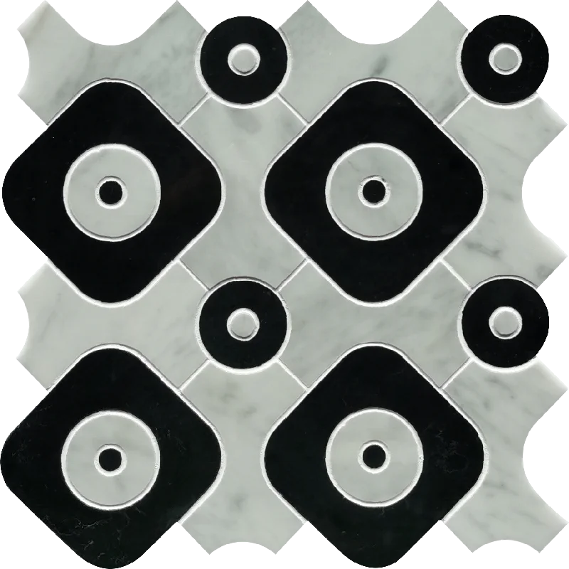 Waterjet Granite Wall Black And Grey Tile Exterior Decorative Materials US Supplier