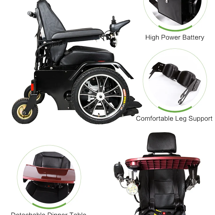 Cheap Motorized Power Lying and Standing up Wheelchair for Disabled