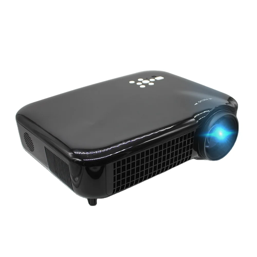 

New Mini Home Projector Resolution 1920*1080p Projectors Led Lcd For Cinema Theater, White/black