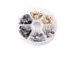 Length 1cm Hole Inner Diameter 6mm CCB Bead End Cap Jewelry Connector Tassel Rope End Caps Set For Leather Cords