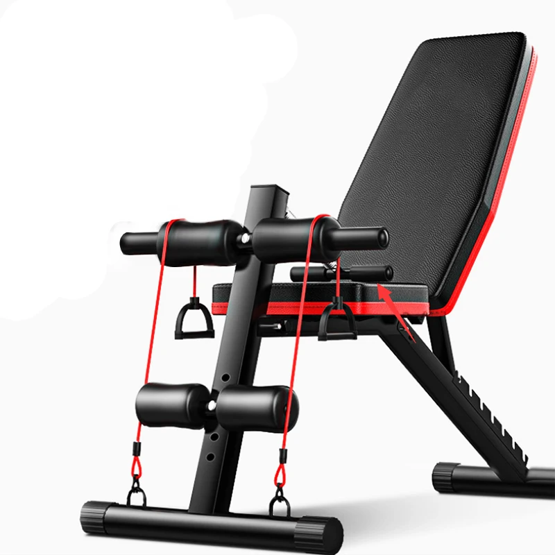 
foldable multifunctional gym equipment adjustable dumbbell weight lifting bench 