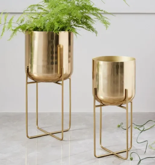 
Custom wholesale outdoor large metal plant garden flower pots manufacturers 