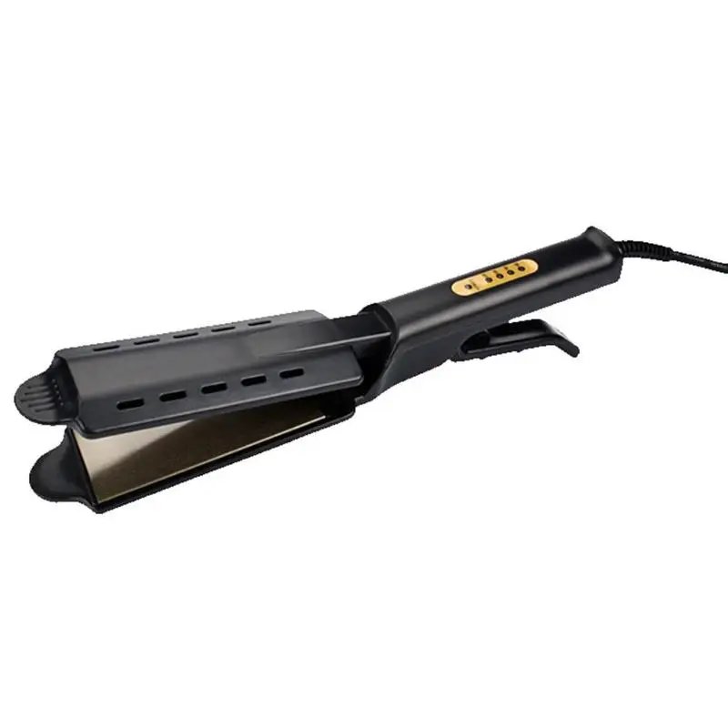 
Salon Wet Dry Fast Styler Titanium Ceramic Tourmaline Ionic Flat Iron Steam Hair Straightener 