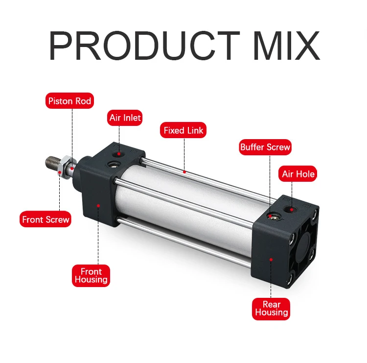 Airtac Type Standard Su Series Double Acting Long Stroke Pneumatic Air