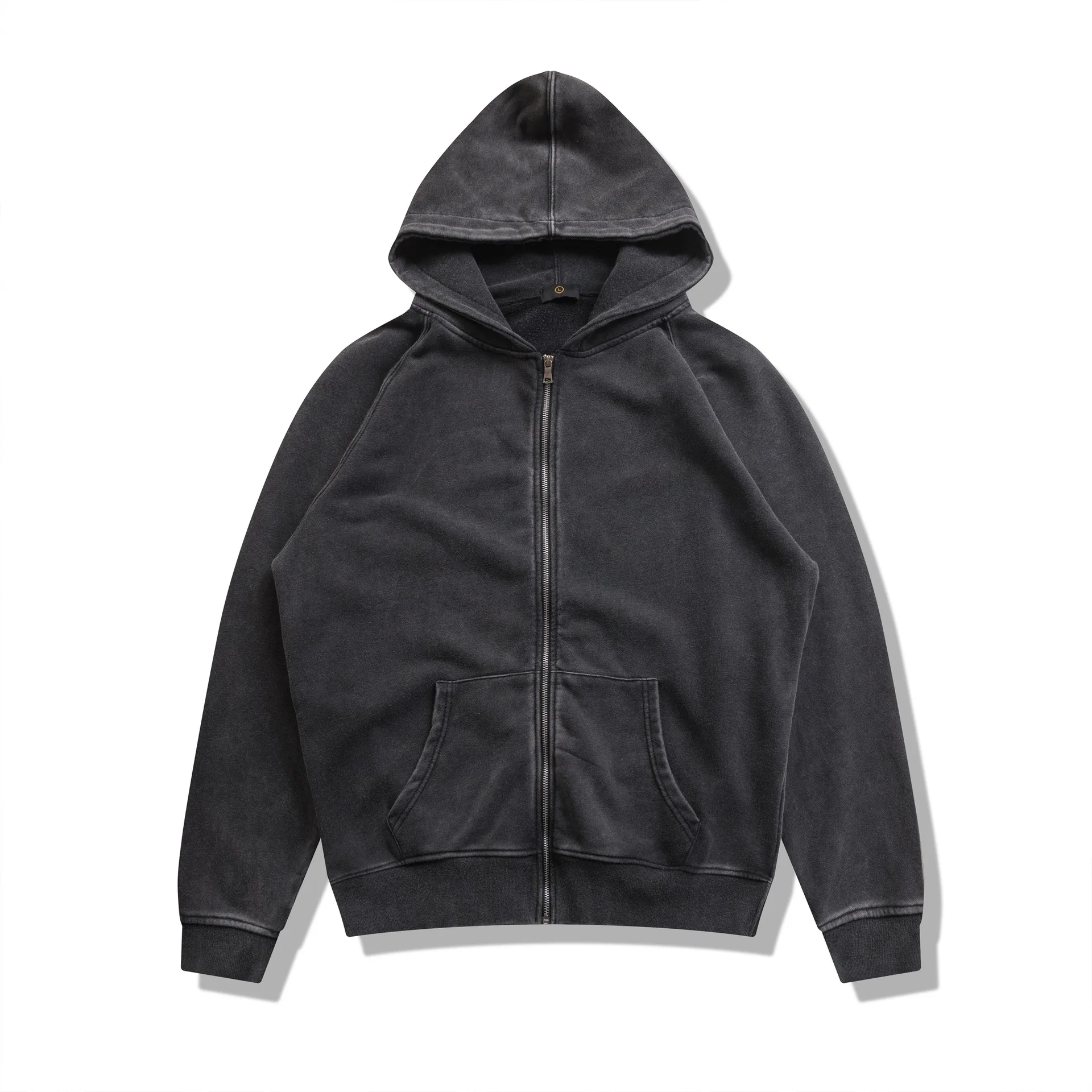 graphic zip up hoodie