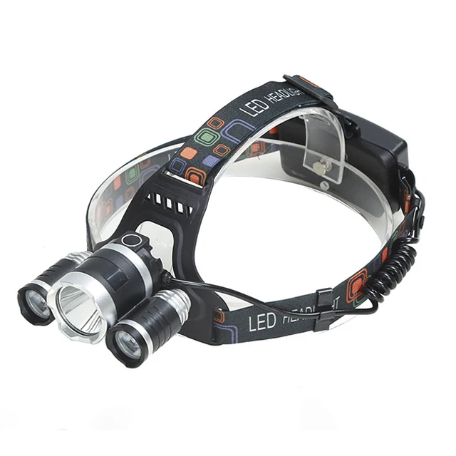 
Hot Sale 3 LED Head Lamp Rechargeable Headlight T6 Outdoor Waterproof Camping Flashlight 