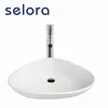 lavatory handmade countertop triangle ceramic bath sink with quality assurance