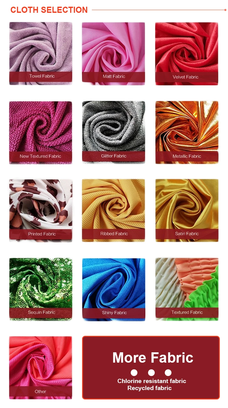 Oem Fashion Chlorine Resistant Swim Suit Fabric Women Swimwear One