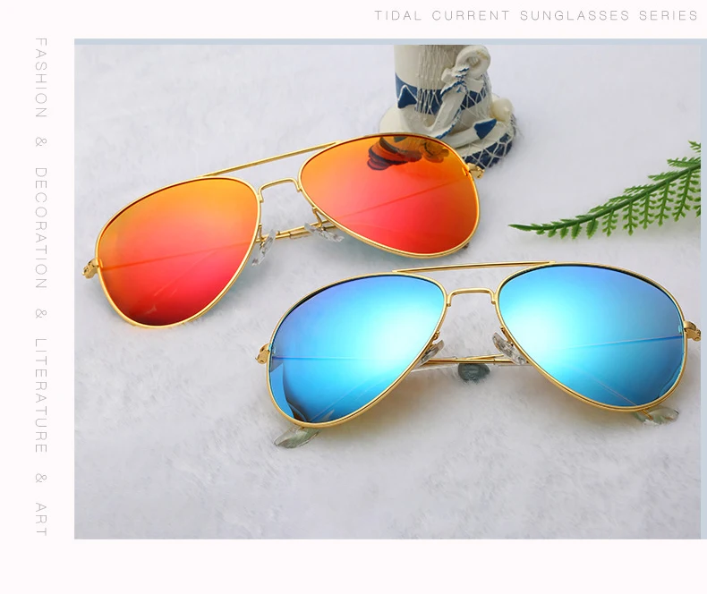 Hot 2019 Fashion Luxury Men Pilot Fishing Round Frame Women Sunglasses
