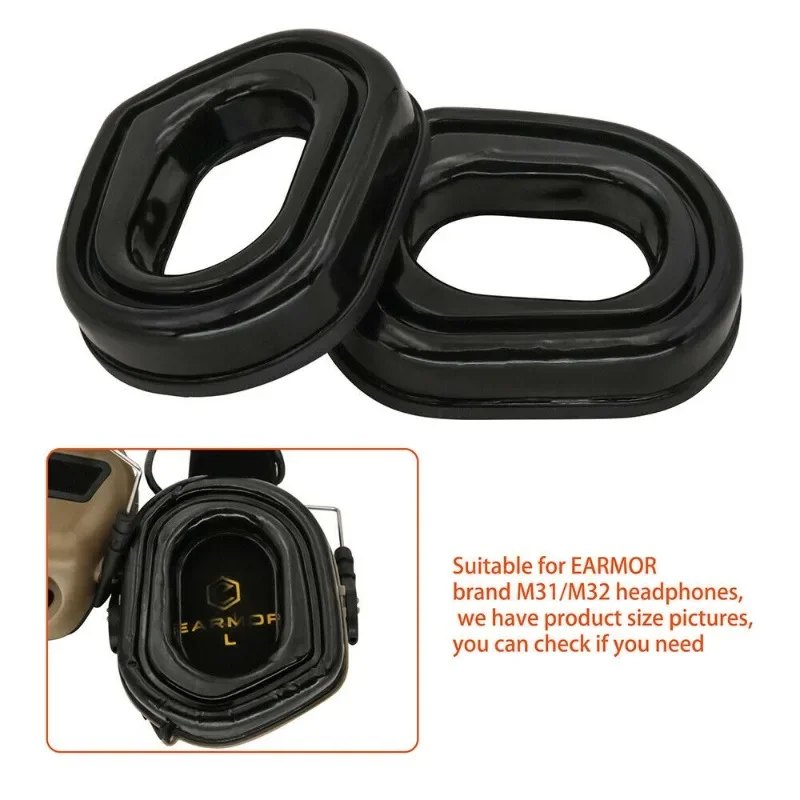 Gel Ear Pads Compatible With Earmor M31/m32 Tactical Headset Noise