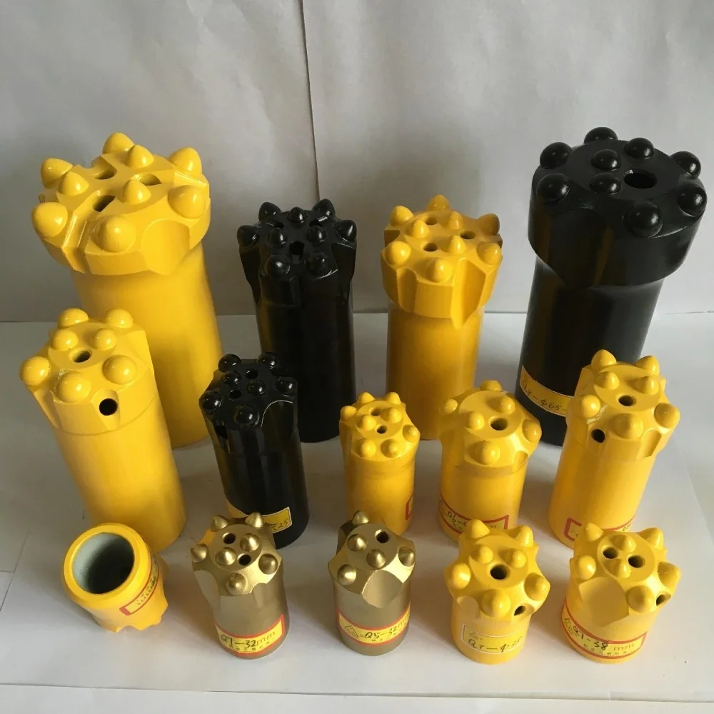 采矿机械零件钻具32毫米锥形按钮钻头7度凿岩机| alibaba.com
