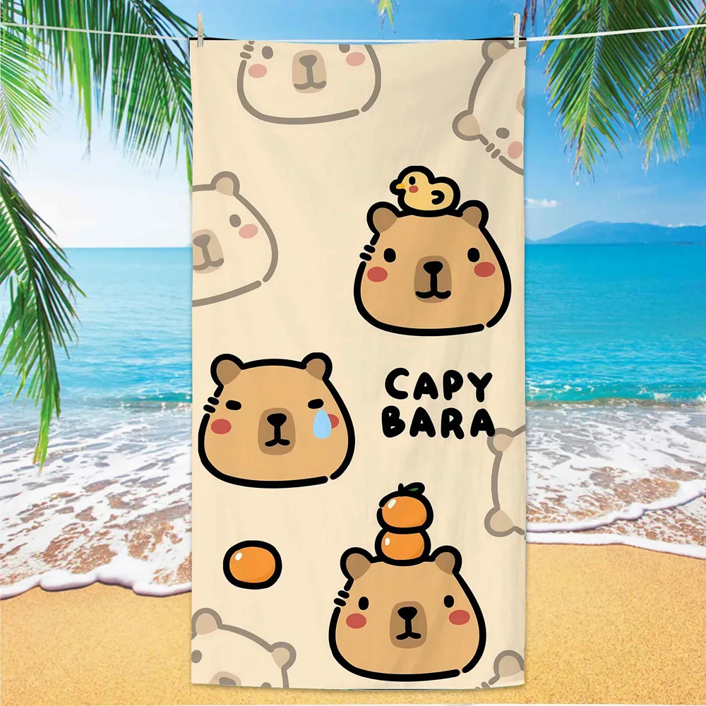 Kapi Bara Kids Beach Towel Cute Dolphin Water Cartoon Pattern Quick-Drying Microfiber Bath Towel Explosion Print details