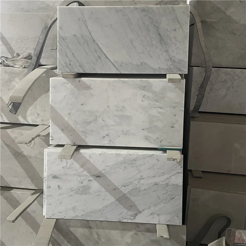 product italy bianco carrara white marble custom tile sheet full body natural stone outdoor application bathroom floor stone cladding-3