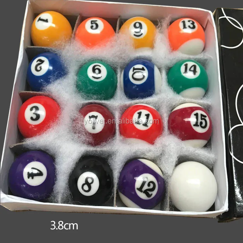 Xmlivet Children Billiards Table Balls Full Set Of 25mm32mm38mm Resin