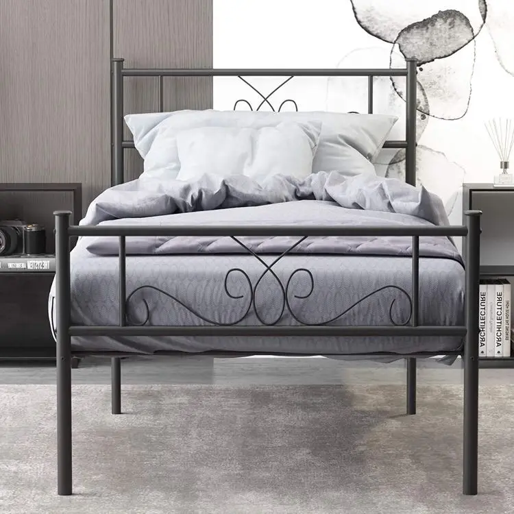 
Hot sale design bedroom furniture metal bed double bed single bed 