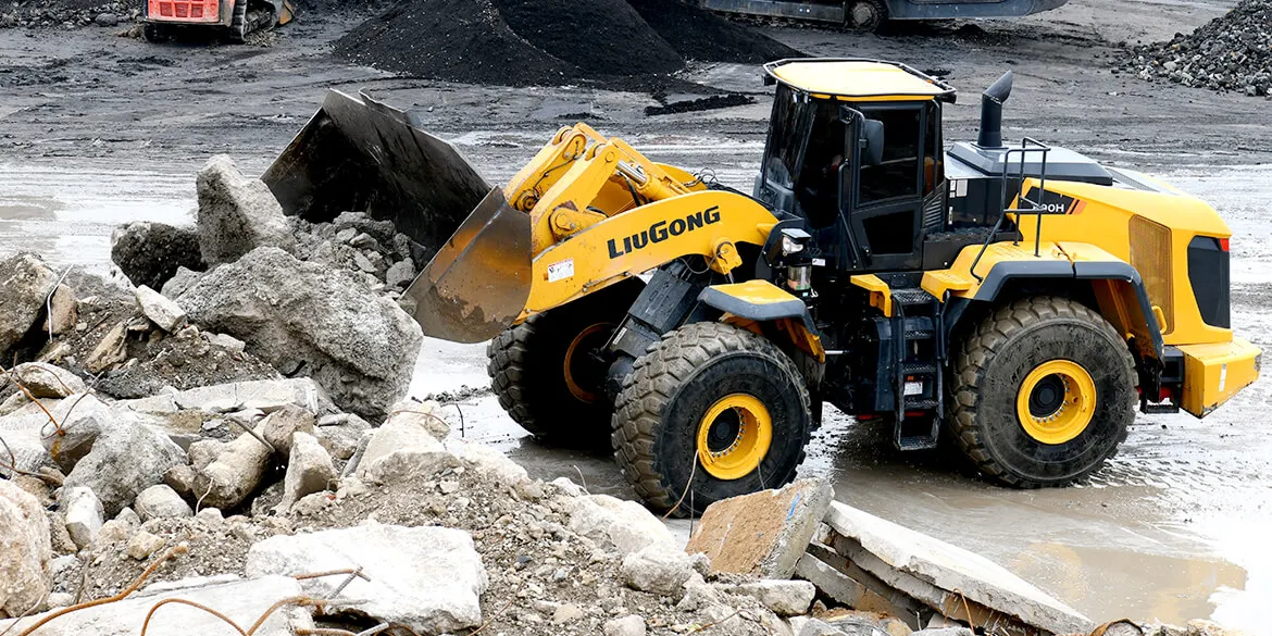 Powerful heavy duty construction machinery liugong 9 ton 5.4cbm bucket big wheel loader 890H sales