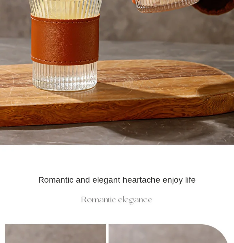 product modern high borosilicate glass insulated coffee cup transparent vertical bar milk cup for parties-5