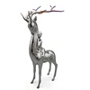 Home furnishing articles deer Stainless Steel Sculpture Statue