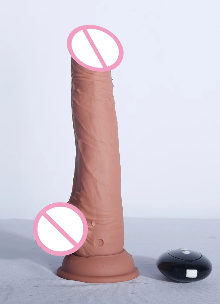 Realistic Rubber Dildo 6 Speeds Dildo Vibrator Adult Sex Toy For Women