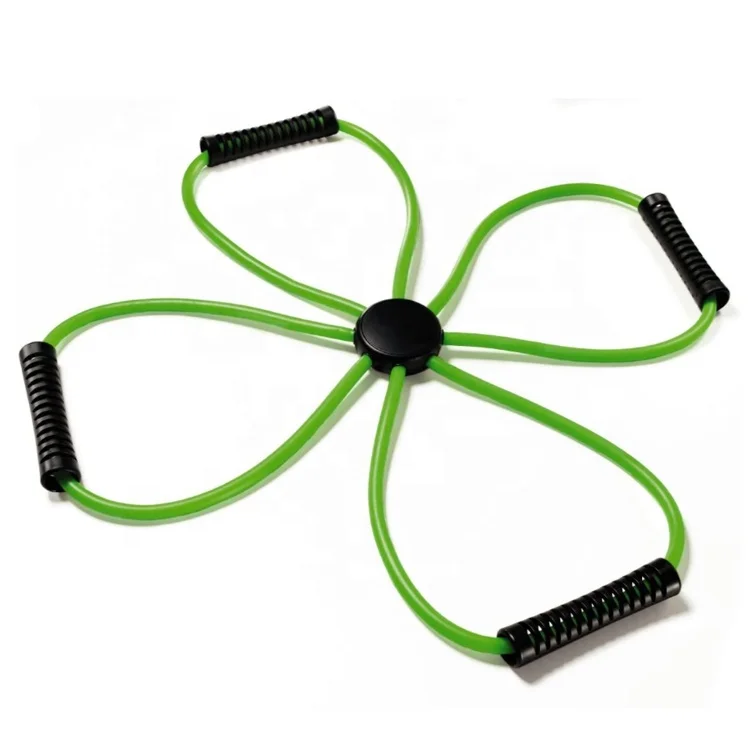 Core Cross Workout Pilates Reformer Exercise Resistance Cords Loop Tube