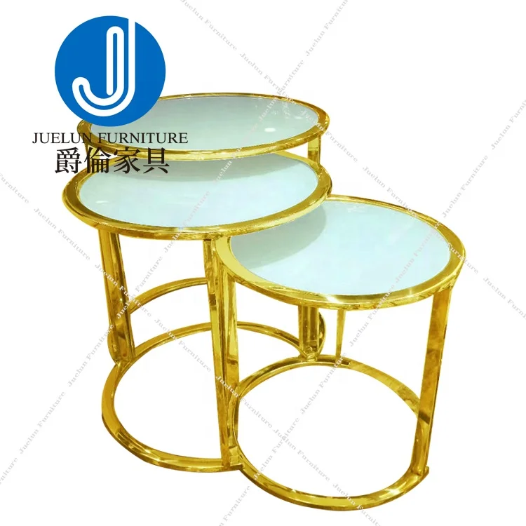 competitive price stainless steel stacking home furniture sofa coffee table furniture tea table geometric coffee table