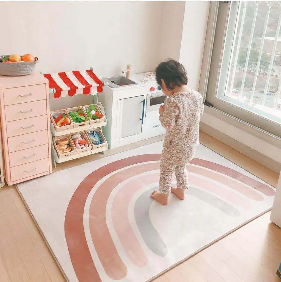 Baby Soft Nursery Rug Kids Play Mat Kidroom Rug Non Slip Crawling   Hdaeb8b0253154509a0c709e8932c55caH 