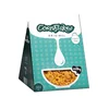 Custom Printed Eco Friendly Foldable Corn Flake Food Packaging Cardboard Paper Triangle Box
