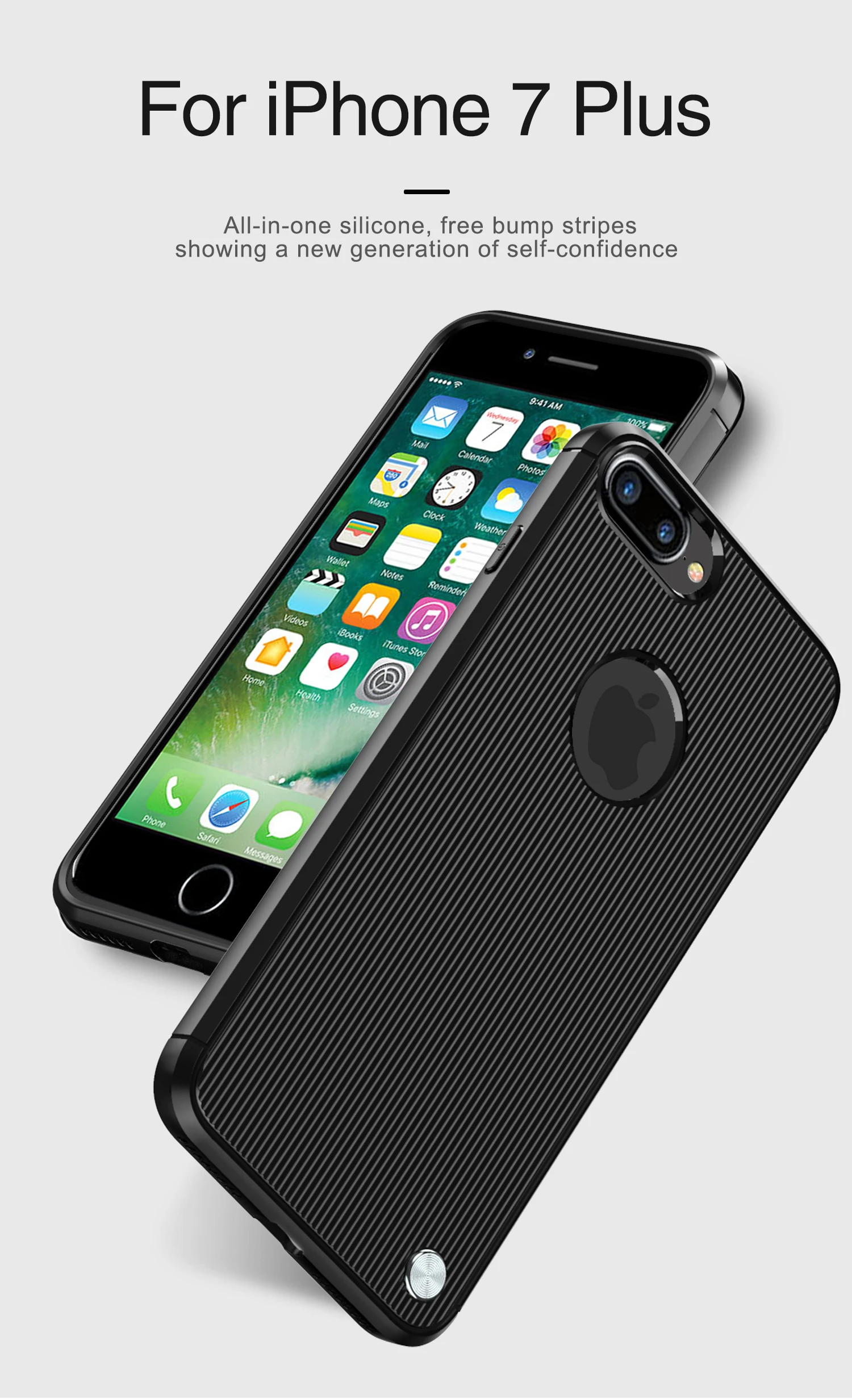 For iPhone7plus Back Cover TPU mobile Phone Case For iPhone 7 plus