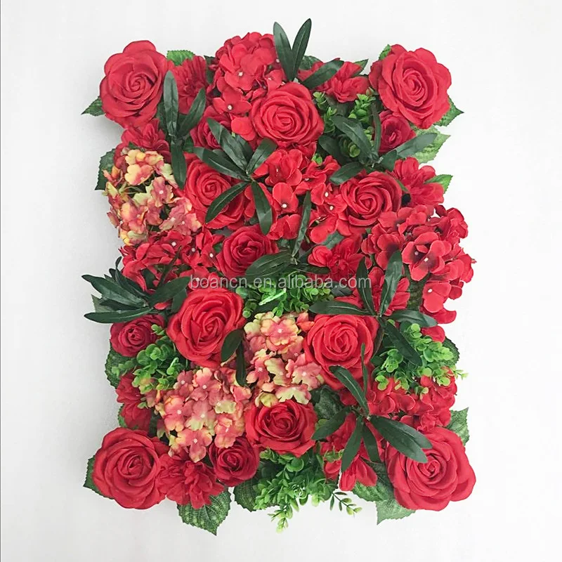 Wedding Hanging Artificial Rose Flower Mat Fabric Hydrangea Flowers