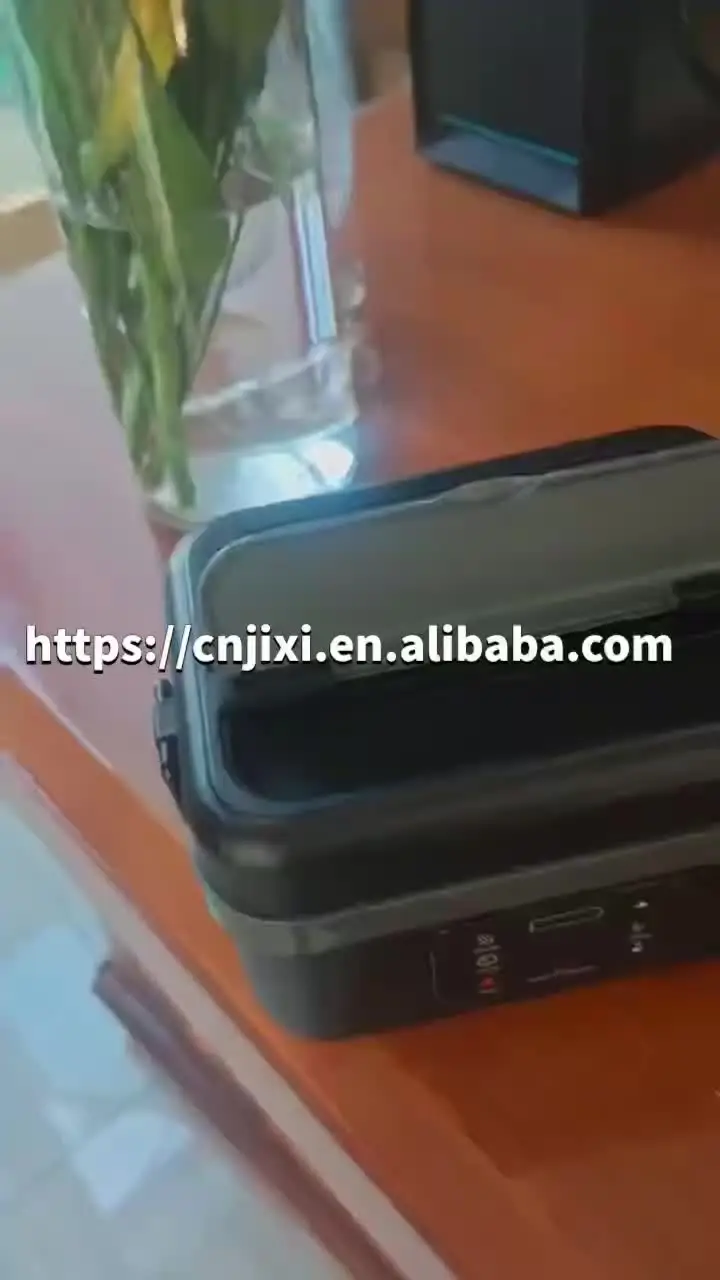Fagalil Porta Pranzo Riscaldato Senza Fili, Porta Pranzo Elettrico a Batteria da 1,2 L per Adulti, Scaldavivande Portatile in Acciaio Inox con Stoviglie e Borsa Termica per Auto Lavoro Viaggio Casa