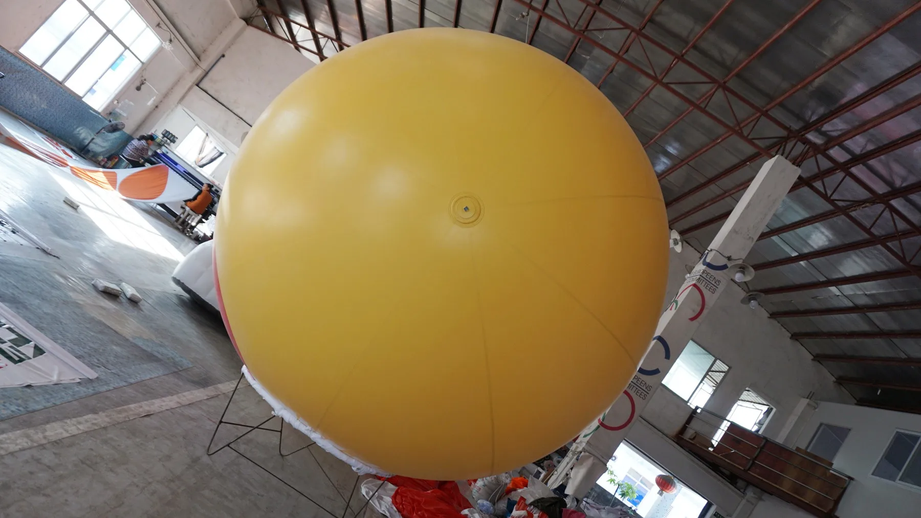 定制的 dhl 主题充气氦气气球为事件