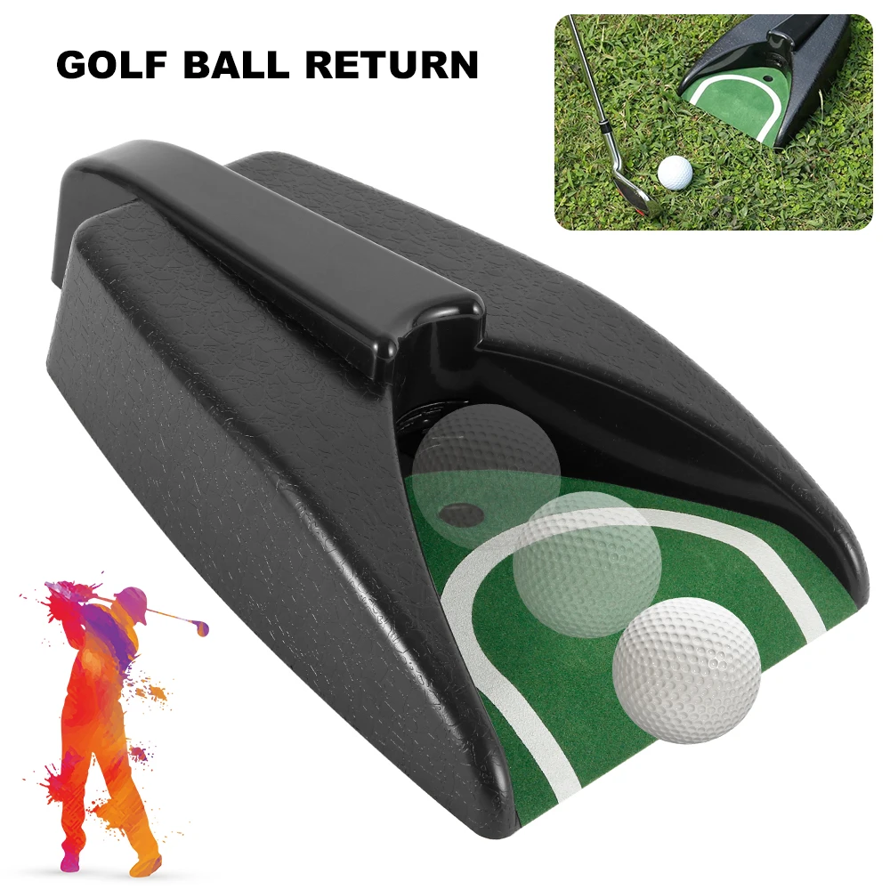 Black Golf Ball Auto Putt/putting Returners For Indoor Outdoor Yard Buy Auto Golf Ball Return