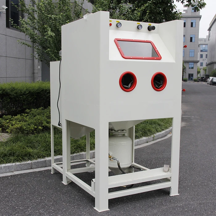 Tumble Blasting Automatic Sandblasting Machine For Batch Small Parts