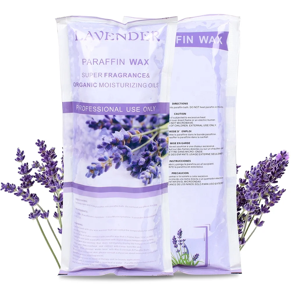 
1LB Lavender spa Paraffin bath Wax for sale Beauty wax for skin care Fully Refined spa Paraffin bath Wax For Hands and Feet 