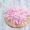 Coshinerose Wholesale Pink Silk Fabric Artificial Willow Leaves 60cm Branch For Home Wedding Decoration